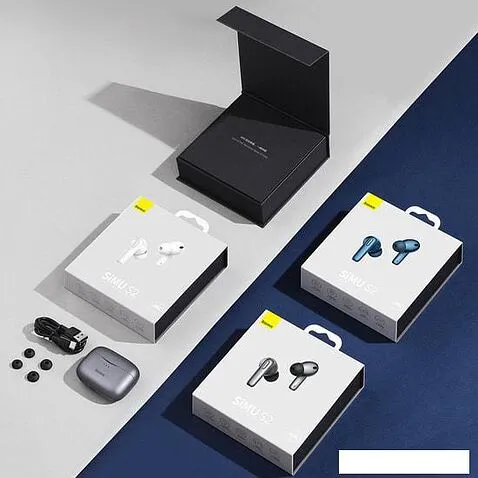 Наушники Baseus Simu S2 (синий)