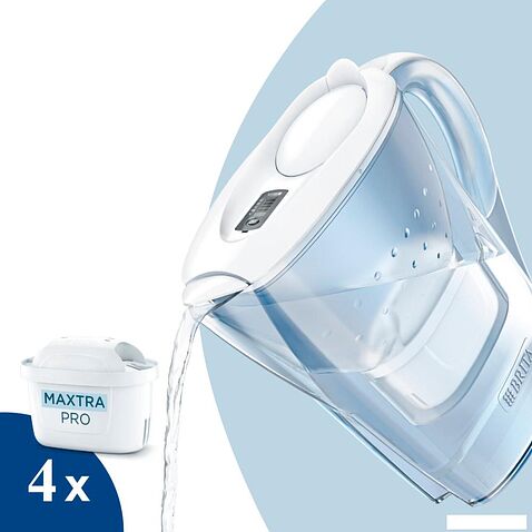 Кувшин BRITA Marella XL + 3 Maxtra Pro Pure Performance (белый)