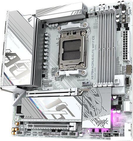 Материнская плата Gigabyte X870M Aorus Elite WiFi7 Ice