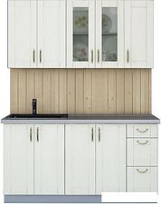 Кухня Интерлиния Мила Крафт 1.5 (дуб снежный)