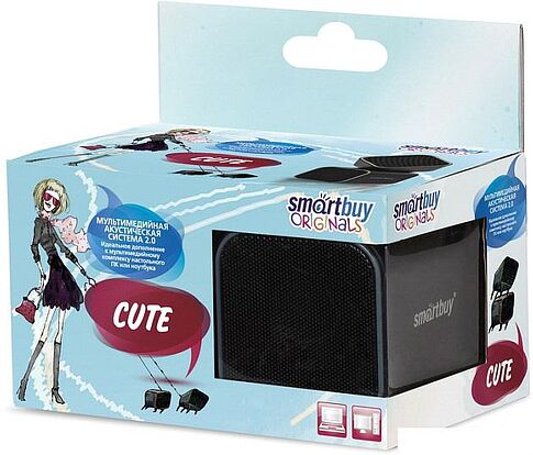 Акустика SmartBuy Cute (черный/серый) [SBA-2570]