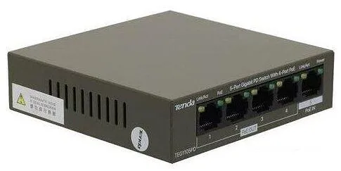 Неуправляемый коммутатор Tenda G1105PD