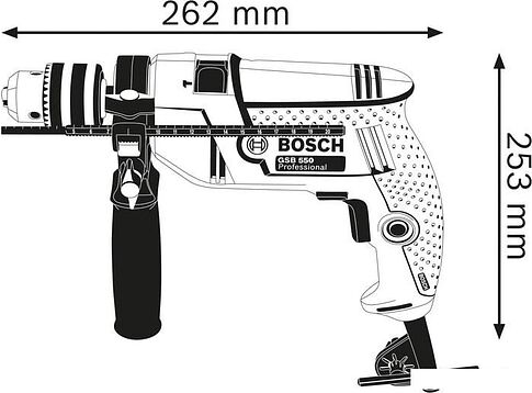 Ударная дрель Bosch GSB 550 Professional 06011A1023