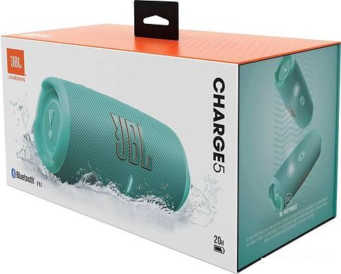 Беспроводная колонка JBL Charge 5 (бирюзовый)