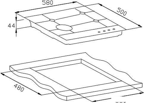 Варочная панель Weissgauff HGG 641 XH