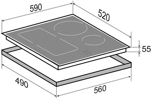Варочная панель Zigmund & Shtain CI 34.6 I