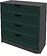 Комод Интерлиния Концепт Тренд КТ-К100 (антрацит/изумруд)
