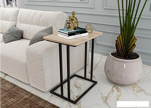 Приставной столик Макс Стайл СтПр-590-450-Н1145 ST10 (egger дуб бардолино натуральный Н1145 ST10)