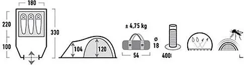 Палатка High Peak Talos 3