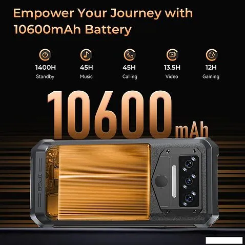 Смартфон Oukitel WP38 6GB/256GB (черный)