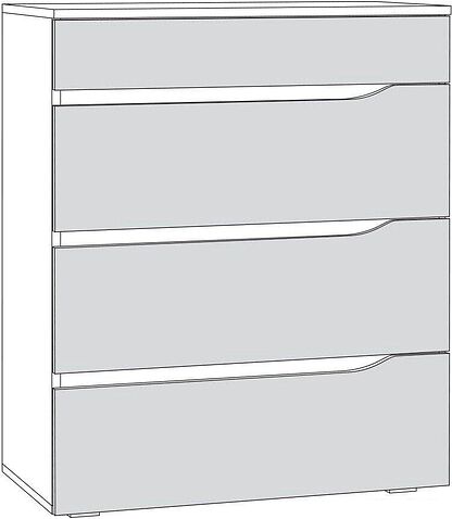 Комод Mobi Муссон 13.97 (белый шагрень/дуб эндгрейн элегантный)