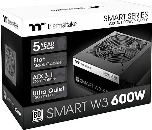 Блок питания Thermaltake Smart W3 600W PS-SPW-0600NNFAWE-1