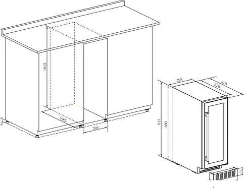 Винный шкаф Temptech PRESX30DB