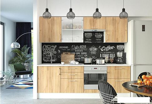 Шкаф напольный Горизонт Европа 60 3 ящика (золотой крафт)