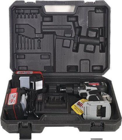 Ударная дрель-шуруповерт Интерскол ДАУ-13/36В 50 850.2.2.70 (с 2-мя АКБ, кейс)