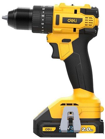 Ударная дрель-шуруповерт Deli EDC150 (с 2-мя АКБ)
