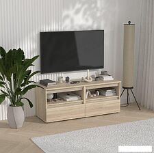 Тумба Кортекс-мебель Бари ТВ 120 2ш-2 (дуб сонома/дуб сонома/дуб сонома)