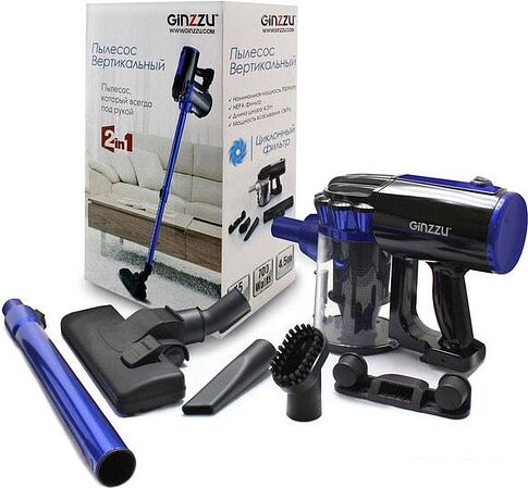 Пылесос Ginzzu VS117 (синий)