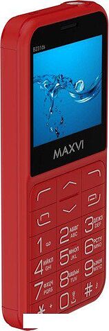 Кнопочный телефон Maxvi B231ds (красный)