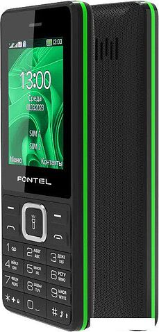 Телефон Fontel FP240 (черный/зеленый) Телефон Fontel FP240 (черный/зеленый)