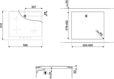 Варочная панель Smeg SI964NM