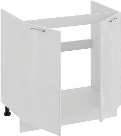 Шкаф напольный Трия Весна 1Н8М (белый/белый глянец)