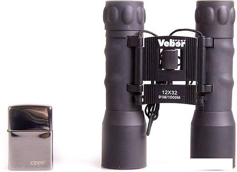 Бинокль Veber БН 12x32 Sport черный