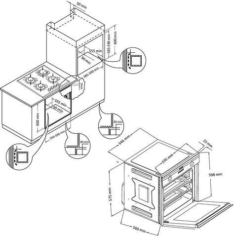 Электрический духовой шкаф Nordfrost (Nord) HM 6060 W