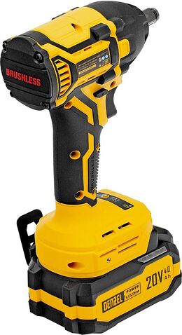 Гайковерт Denzel CIWH-BL-20-350 (с 1-им АКБ, кейс)