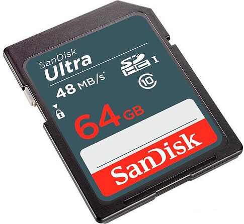 Карта памяти SanDisk Ultra SDXC Class10 64GB [SDSDUNB-064G-GN3IN]