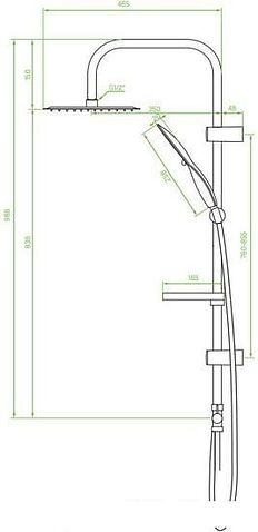 Душевая система Laveo Fino PL2 70OX