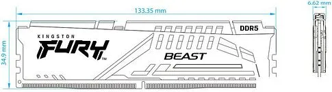 Оперативная память Kingston FURY Beast 2x32ГБ DDR5 6000 МГц KF560C40BWK2-64
