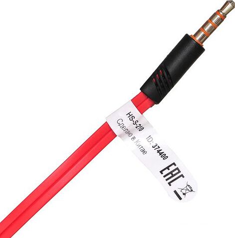 Наушники с микрофоном Oklick HS-S-210 (красный)