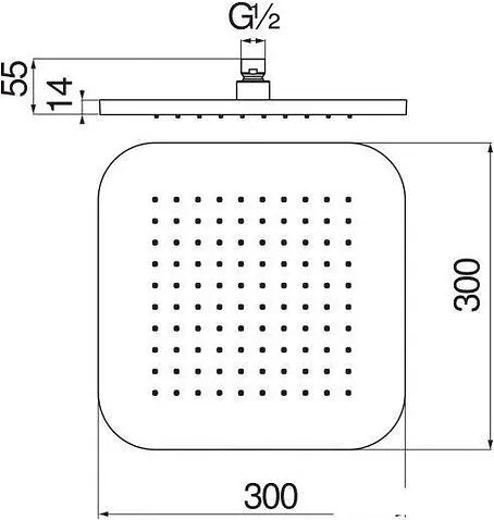 Верхний душ Nobili AD139/129CR