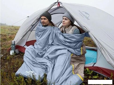 Спальный мешок Naturehike LW180 NH21MSD09 (серый/коричневый)