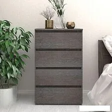 Комод Кортекс-мебель Бари 60 4ш (береза/береза/береза)