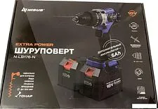 Ударная дрель-шуруповерт Nisus N-LB176-N (с 2-мя АКБ)