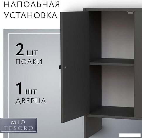 Тумба Mio Tesoro Мини 1 дверь 2.07.03.090.2 (черный)