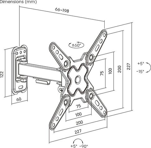 Кронштейн для телевизора Roome LDA40-221-R