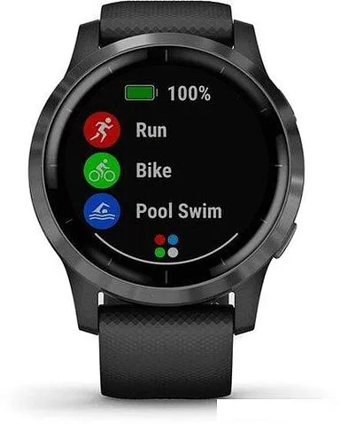 Умные часы Garmin Vivoactive 4 (черный/серый)