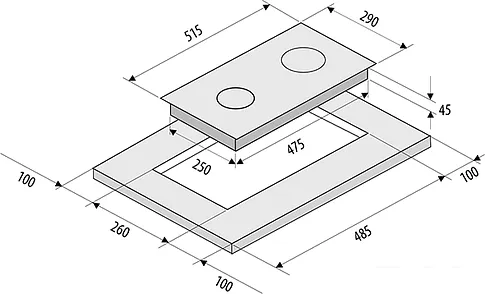 Варочная панель Krona Partita 30 IX