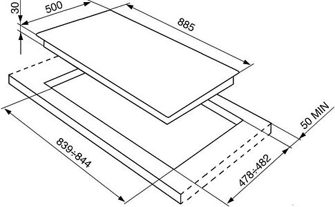 Варочная панель Smeg SRV896AOGH