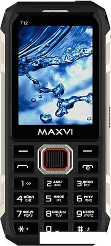 Кнопочный телефон Maxvi T12 (черный)