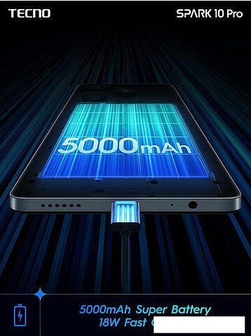 Смартфон Tecno Spark 10 Pro 8GB/256GB (жемчужный белый)