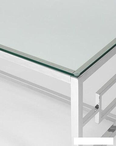 Журнальный столик Stool Group Бруклин 120x60 ECT-013 (прозрачное стекло/сталь серебристый)