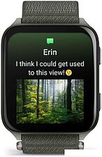 Умные часы Garmin Venu X1 (титановый/зеленый)