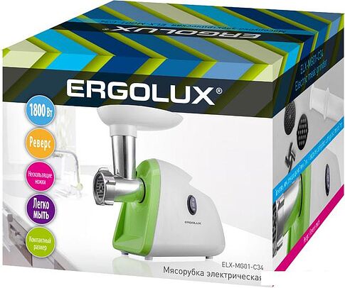 Мясорубка Ergolux ELX-MG01-C34