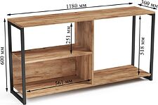 Тумба Mio Tesoro Codi Loft (дуб золотой крафт/черный)
