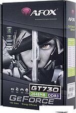 Видеокарта AFOX GeForce GT 730 2GB DDR3 AF730-2048D3L6 Видеокарта AFOX GeForce GT 730 2GB DDR3 AF730-2048D3L6