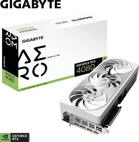 Видеокарта Gigabyte GeForce RTX 4080 16GB Aero OC GV-N4080AERO OC-16GD